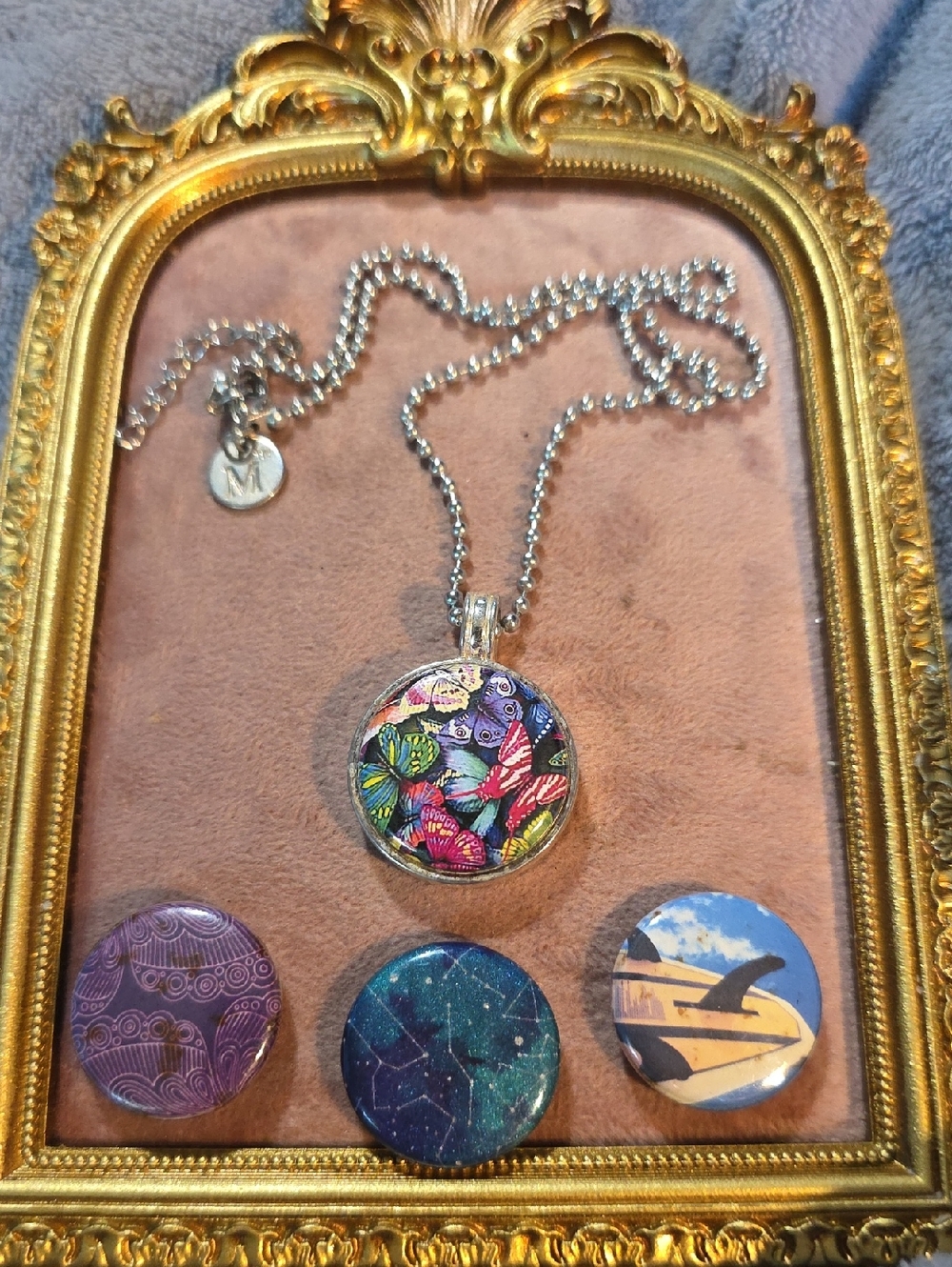 Magnabilities Interchangable Necklace with 4 Magnetic Discs